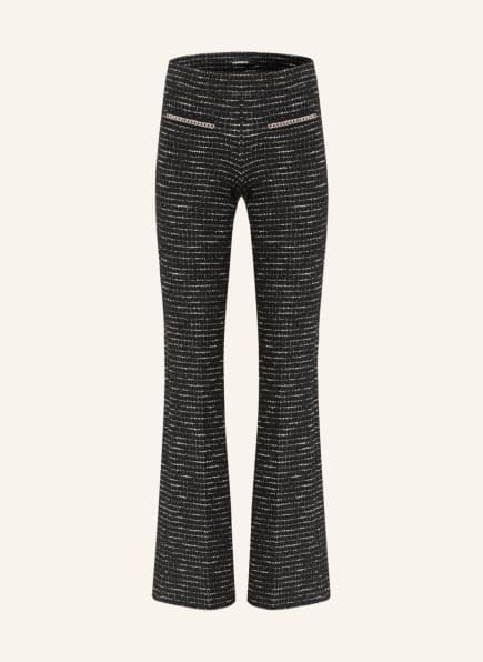 CAMBIO Tweed trousers FRANCIS , Color: BLACK/ WHITE (Image 1)