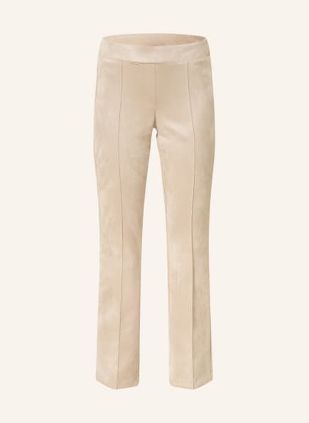 CAMBIO 7/8 trousers RANEE in leather look , Color: BEIGE (Image 1)