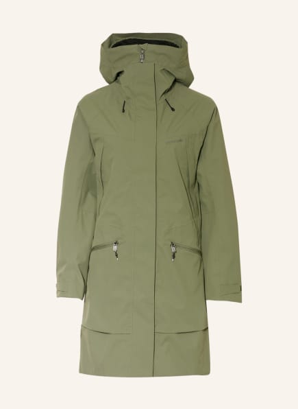 Weatherproof  Women's Anorak Jacket Trench Coat w/Detachable Hood Stone color 