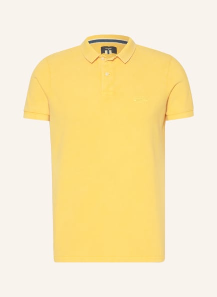 Superdry Piqué-Poloshirt, Farbe: DUNKELGELB (Bild 1)