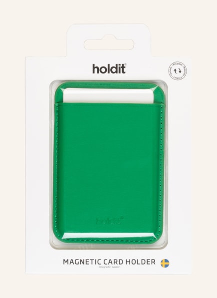holdit Smartphone-Kartenetui mit Magnet, Farbe: GRÜN (Bild 1)