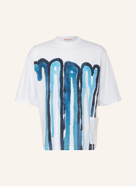 MARNI T-Shirt , Farbe: WEISS/ HELLBLAU/ DUNKELBLAU (Bild 1)
