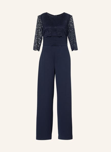 VM VERA MONT Jumpsuit with 3/4 sleeves and lace, Color: DARK BLUE (Image 1)