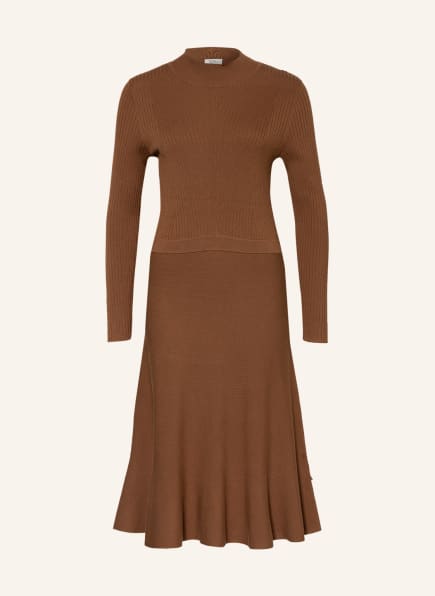 ROBE LÉGÈRE Knit dress , Color: BROWN (Image 1)