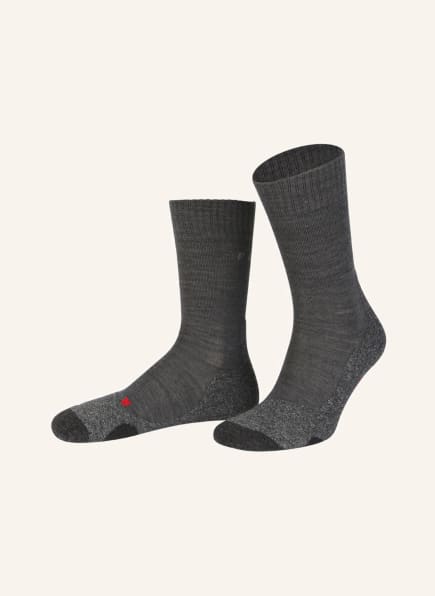 FALKE Trekking-Socken TK2 mit Merinowolle, Farbe: 3180 ASPHALT MEL.	 (Bild 1)