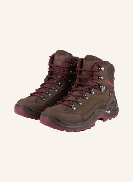 LOWA Outdoor-Schuhe RENEGADE GTX MID, Farbe: BRAUN/ DUNKELROT (Bild 1)