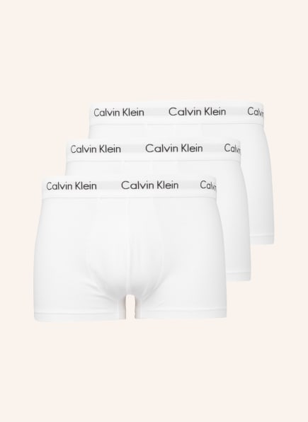 Calvin Klein 3er-Pack Boxershorts COTTON STRETCH Low Rise, Farbe: WEISS (Bild 1)