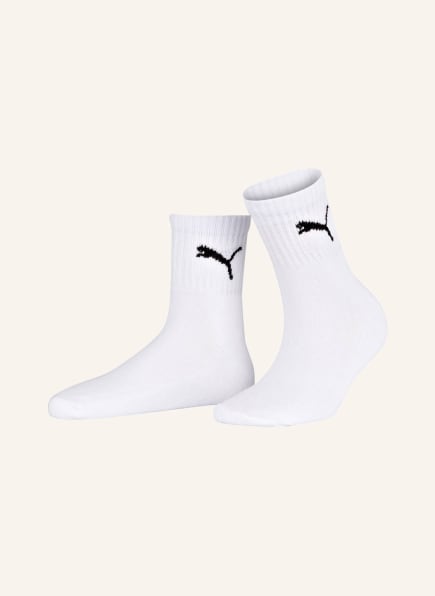 PUMA 3er-Pack Socken SHORT CREW, Farbe: 300 WEISS	 (Bild 1)