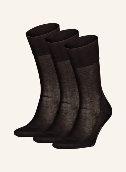 FALKE 3er-Pack Socken TIAGO, Farbe: 3000 BLACK	 (Bild 1)