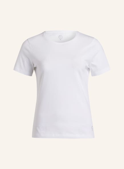 BOVIVA T-shirt with decorative gems, Color: WHITE (Image 1)