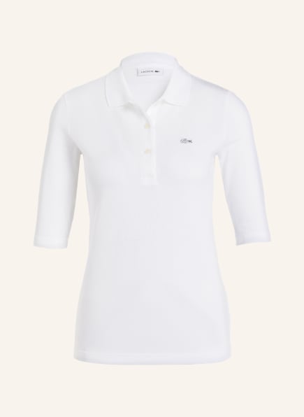 LACOSTE Piqué-Poloshirt mit 3/4-Arm, Farbe: WEISS (Bild 1)