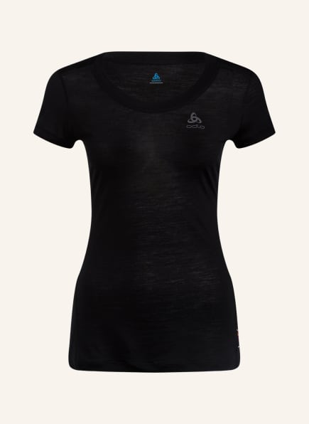 odlo Funktionswäsche-Shirt NATURAL + LIGHT mit Merinowolle, Farbe: SCHWARZ (Bild 1)