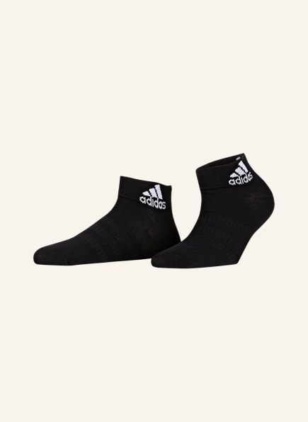 adidas 3er-Pack Socken LIGHT ANKLE, Farbe: BLACK/BLACK/BLACK	 (Bild 1)