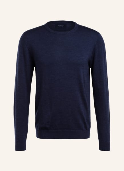 PROFUOMO Pullover, Farbe: DUNKELBLAU MELIERT (Bild 1)