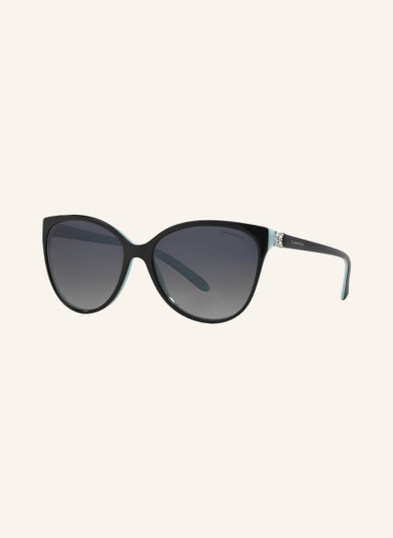 TIFFANY & Co. Sunglasses Sonnenbrille TF4089B, Farbe: 8055T3 - SCHWARZ/ GRAU POLARISIERT (Bild 1)