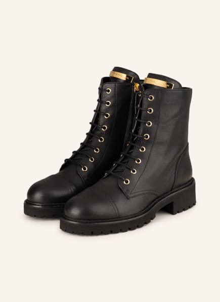 GIUSEPPE ZANOTTI DESIGN Lace-up boots, Color: BLACK (Image 1)