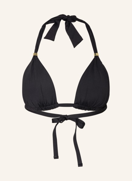 LAUREN RALPH LAUREN Halter neck bikini top LAUREN ESSENTIALS , Color: BLACK (Image 1)