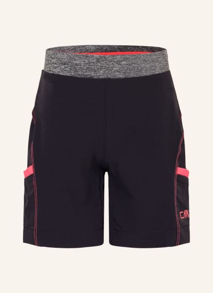 CMP Outdoor-Shorts, Farbe: SCHWARZ/ NEONROT (Bild 1)