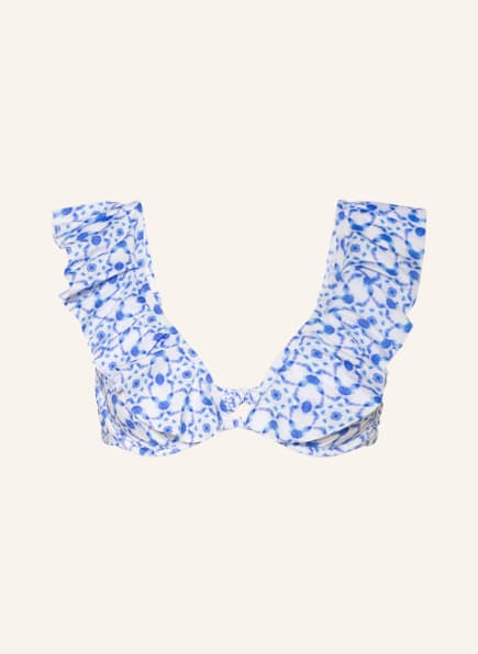 VILEBREQUIN Bralette-Bikini-Top IKAT MEDUSA, Farbe: WEISS/ BLAU (Bild 1)