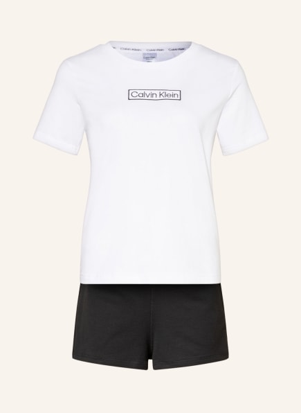 Calvin Klein Shorty pajamas REIMAGINED HERITAGE, Color: WHITE/ BLACK (Image 1)