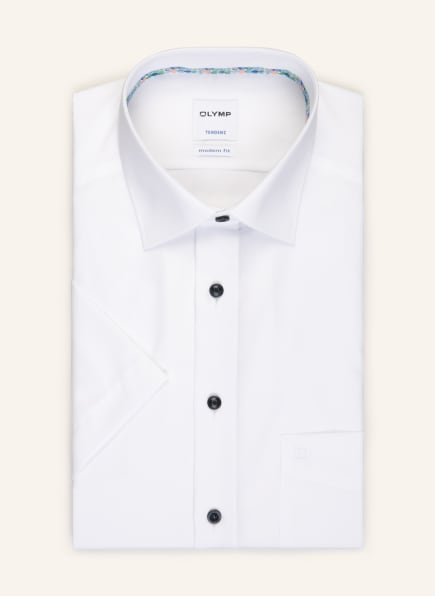 OLYMP Kurzarm-Hemd Tendenz modern fit, Farbe: WEISS (Bild 1)
