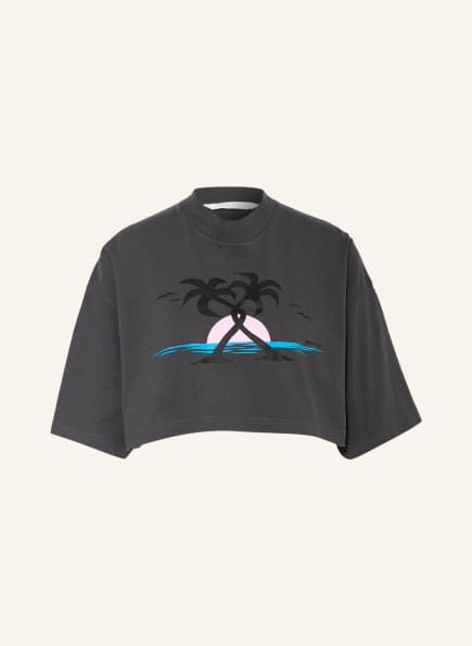 Palm Angels Cropped-Shirt , Farbe: SCHWARZ/ BLAU/ ROSA (Bild 1)