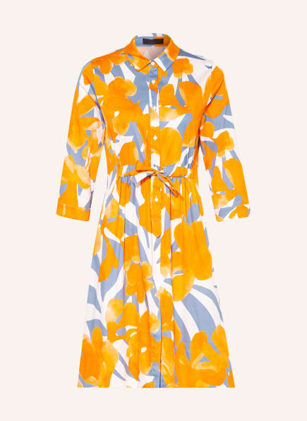 FFC Kleid mit 3/4-Arm, Farbe: ORANGE/ WEISS/ BLAUGRAU (Bild 1)