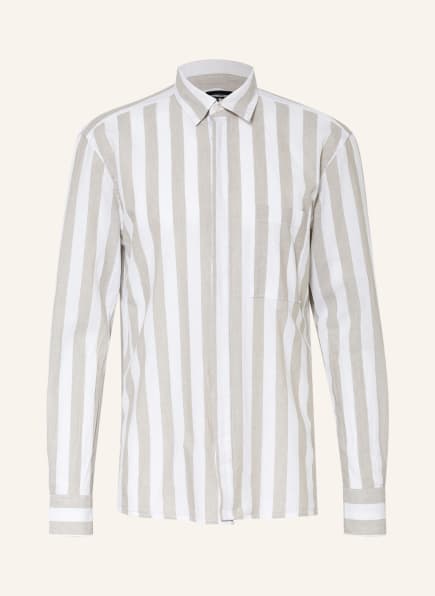 strellson Hemd CLEMENT Comfort Fit mit Leinen, Farbe: BEIGE/ WEISS (Bild 1)