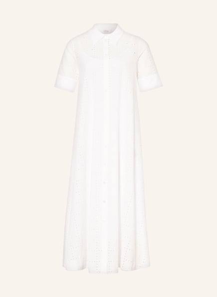 ottod'ame Hemdblusenkleid mit Lochstickerei, Farbe: WEISS (Bild 1)