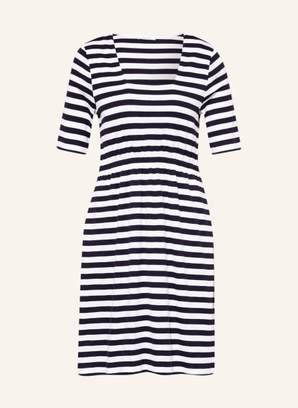 efixelle Jersey dress, Color: DARK BLUE/ WHITE (Image 1)
