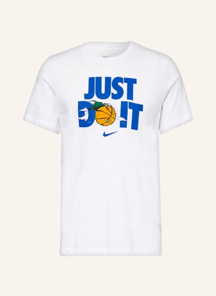 Nike T-Shirt JUST DO IT, Farbe: WEISS/ BLAU/ ORANGE (Bild 1)