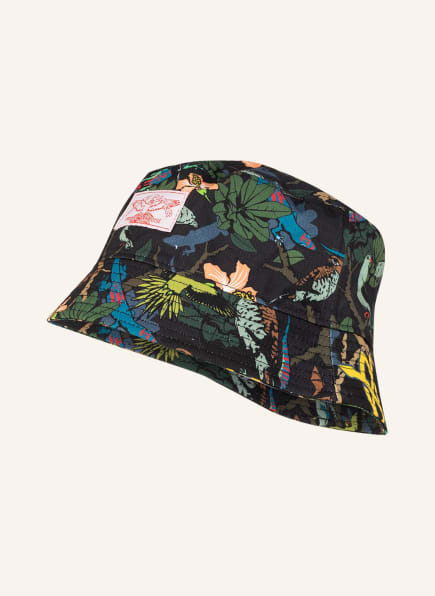 DAILY PAPER Bucket-Hat PROBUC, Farbe: SCHWARZ/ BLAU/ GRÜN (Bild 1)