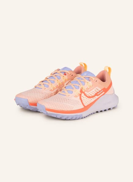 Nike Trailrunning-Schuhe REACT PEGASUS TRAIL 4, Farbe: HELLORANGE/ HELLROT/ HELLLILA (Bild 1)