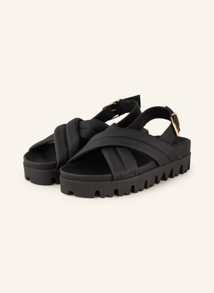 INUOVO Sandals, Color: BLACK (Image 1)