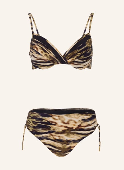MARYAN MEHLHORN Bügel-Bikini EDGE, Farbe: OLIV/ SCHWARZ/ CREME (Bild 1)