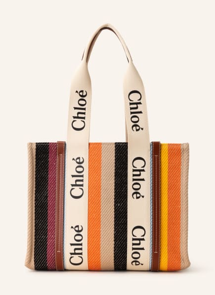 Chloé Shopper WOODY, Farbe: Multicolor Brown (Bild 1)
