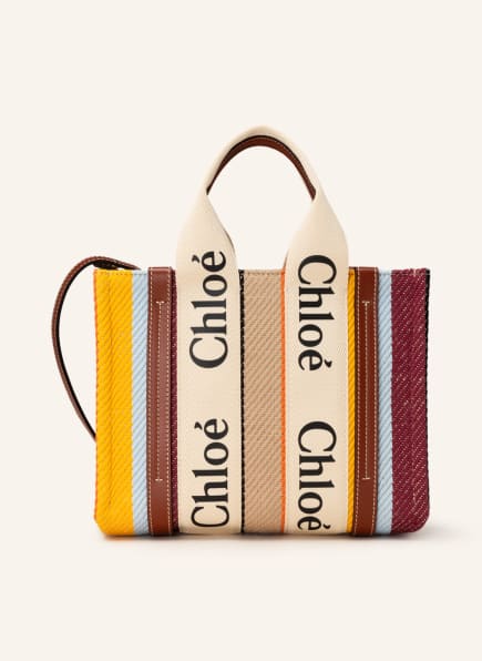 Chloé Handtasche WOODY, Farbe: Multicolor Brown (Bild 1)