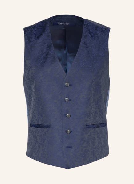 WILVORST Suit vest extra slim fit, Color: 032 dklblau gemust. (Image 1)