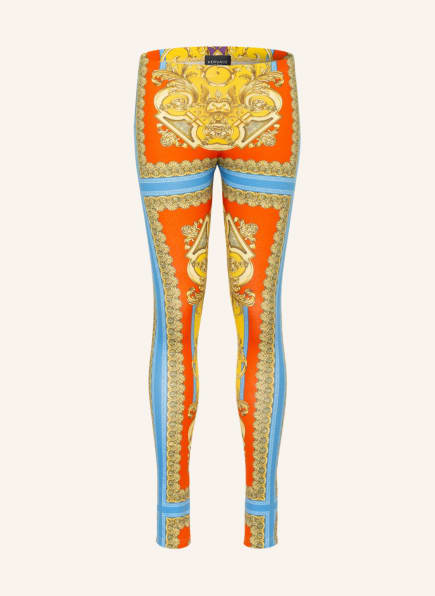 VERSACE Leggings, Farbe: HELLBLAU/ ORANGE/ GELB (Bild 1)