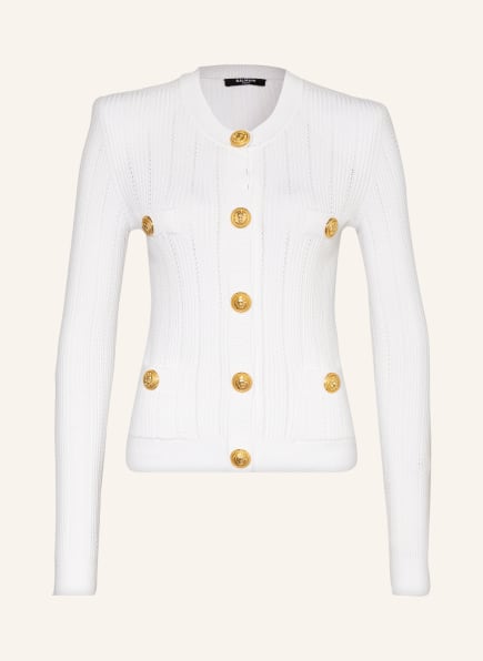 BALMAIN Cardigan , Color: WHITE (Image 1)