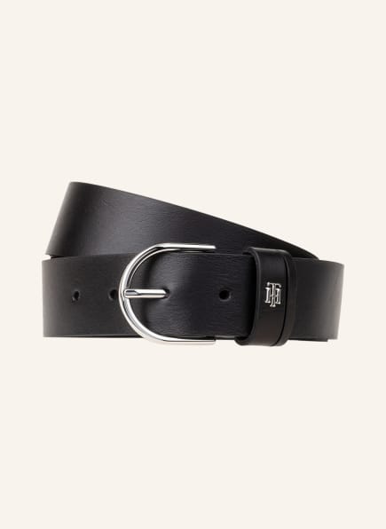 TOMMY HILFIGER Leather belt TIMELESS , Color: BLACK (Image 1)