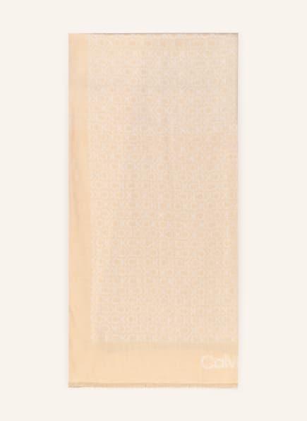 Calvin Klein Schal, Farbe: ECRU/ HELLBRAUN (Bild 1)