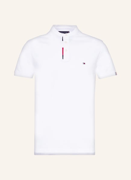 TOMMY HILFIGER Piqué-Poloshirt Slim Fit , Farbe: WEISS (Bild 1)