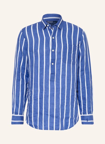 POLO RALPH LAUREN Leinenhemd Comfort Fit, Farbe: BLAU/ WEISS (Bild 1)