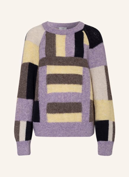 CLOSED Sweater , Color: BLACK/ LIGHT YELLOW/ PURPLE (Image 1)