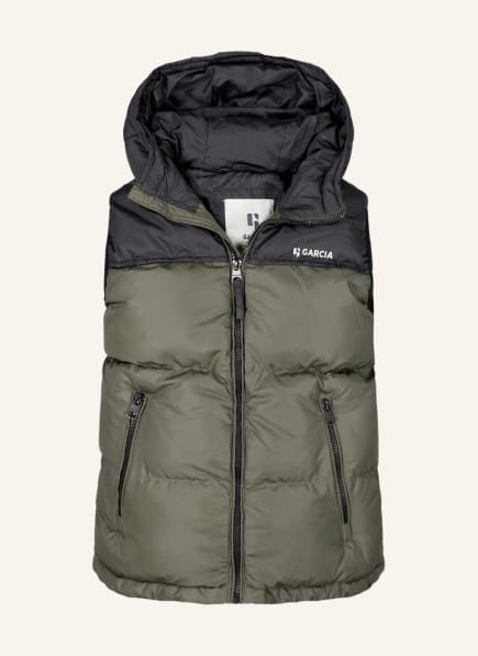 GARCIA Steppweste, Farbe: KHAKI/ DUNKELBLAU (Bild 1)