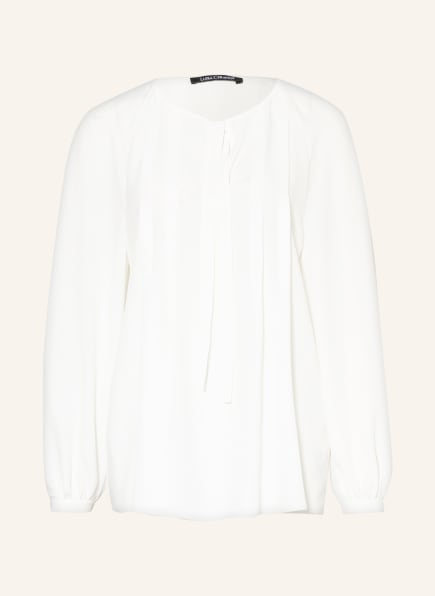 LUISA CERANO Tie-neck blouse with silk , Color: WHITE (Image 1)