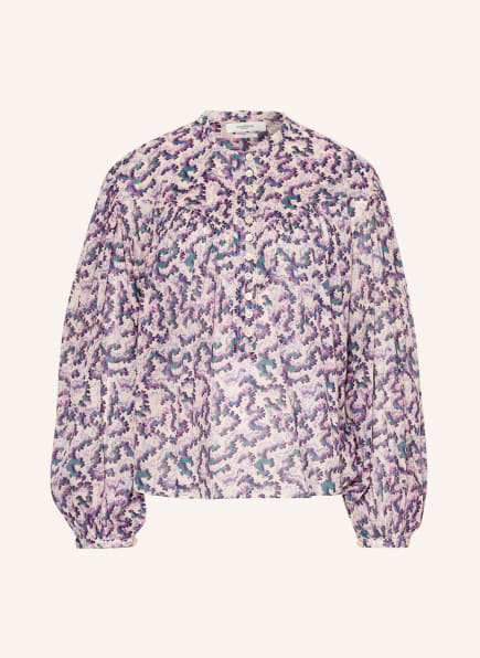 ISABEL MARANT ÉTOILE Blusenshirt SALIKA , Farbe: ECRU/ DUNKELLILA/ GRÜN (Bild 1)