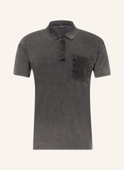 BOSS Jersey polo shirt PEACID, Color: BLACK (Image 1)