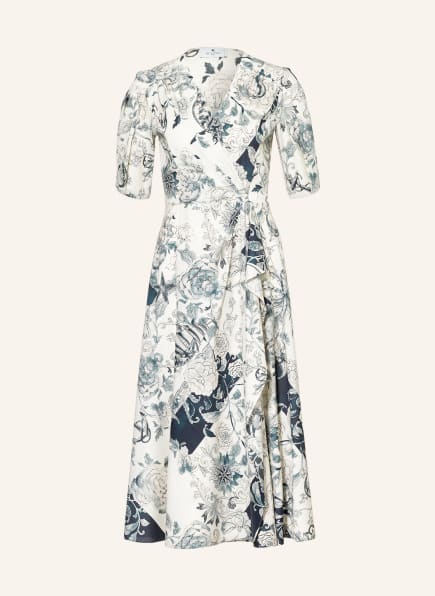 ETRO Kleid in Wickeloptik , Farbe: ECRU/ DUNKELGRÜN/ BLAUGRAU (Bild 1)